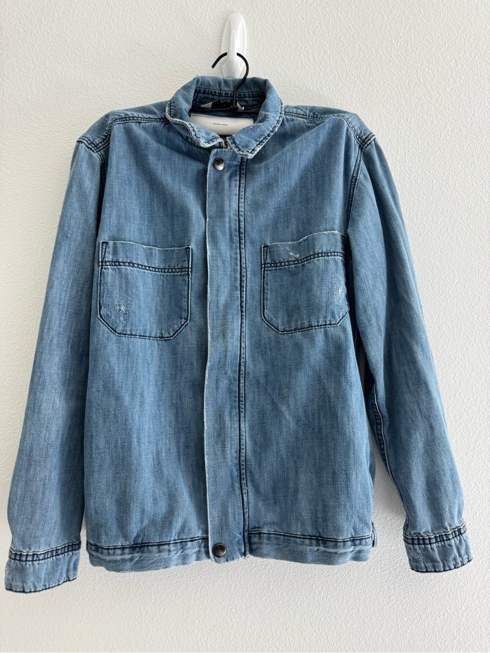Zara Men's light blue light weight jacket small